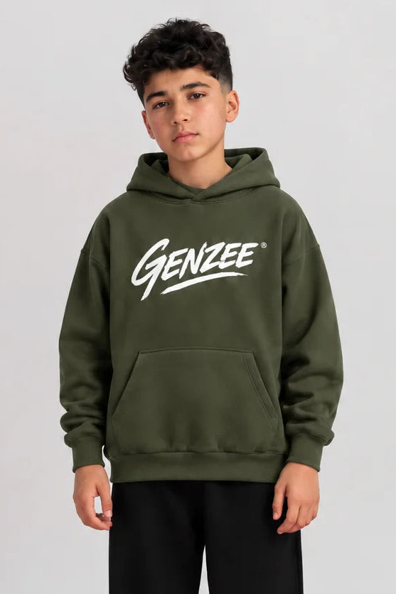 boys Hoodie - Olive